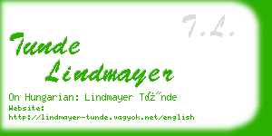 tunde lindmayer business card